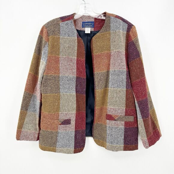 Willow Ridge Colorful Checkered Blazer - Picture 1 of 4